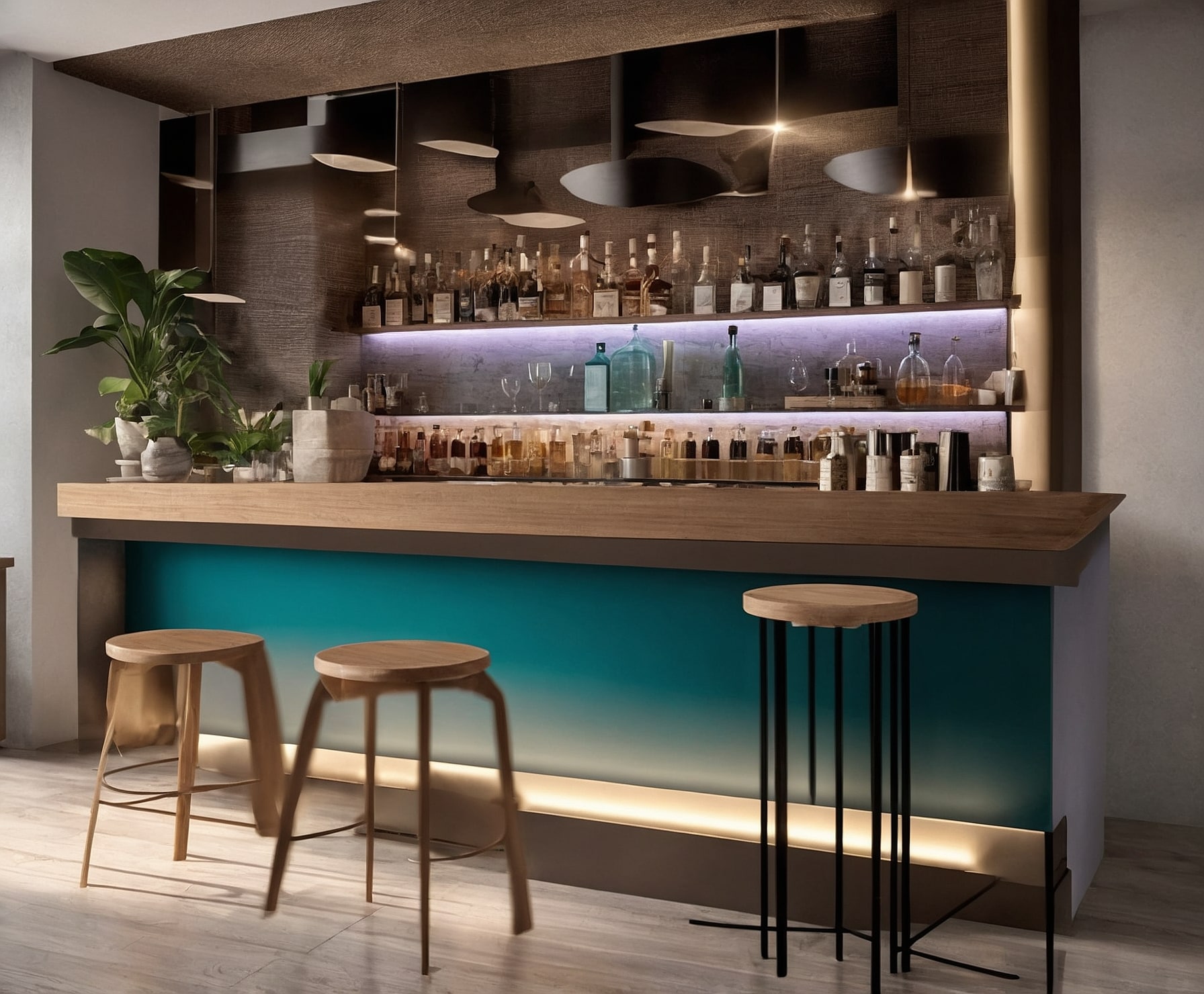 Fusión vibrante de café y cocteles en ambiente acogedor
